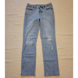 Womens Universal thread straight leg distressed jeans Size 4 medium wash